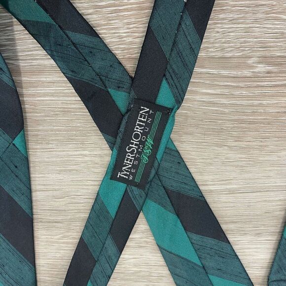 Lanvin Vintage Teal Green Silk Neck Tie - Picture 7 of 8
